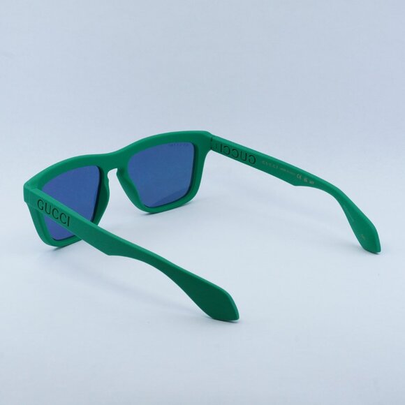 Gucci GG1571S 004 Square Sunglasses - Green/Blue Multicolor - Picture 8 of 11